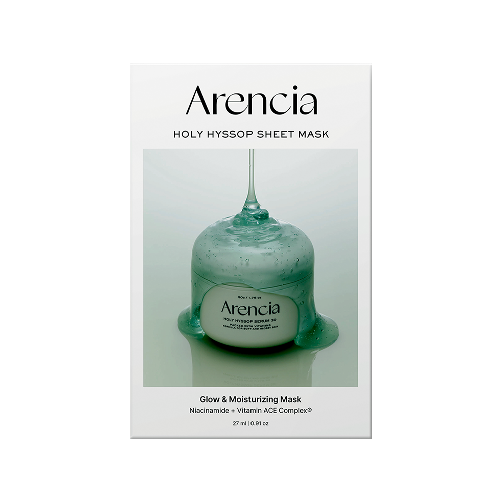 Arencia Holly Hyssop Mask Pack (5 sheets)